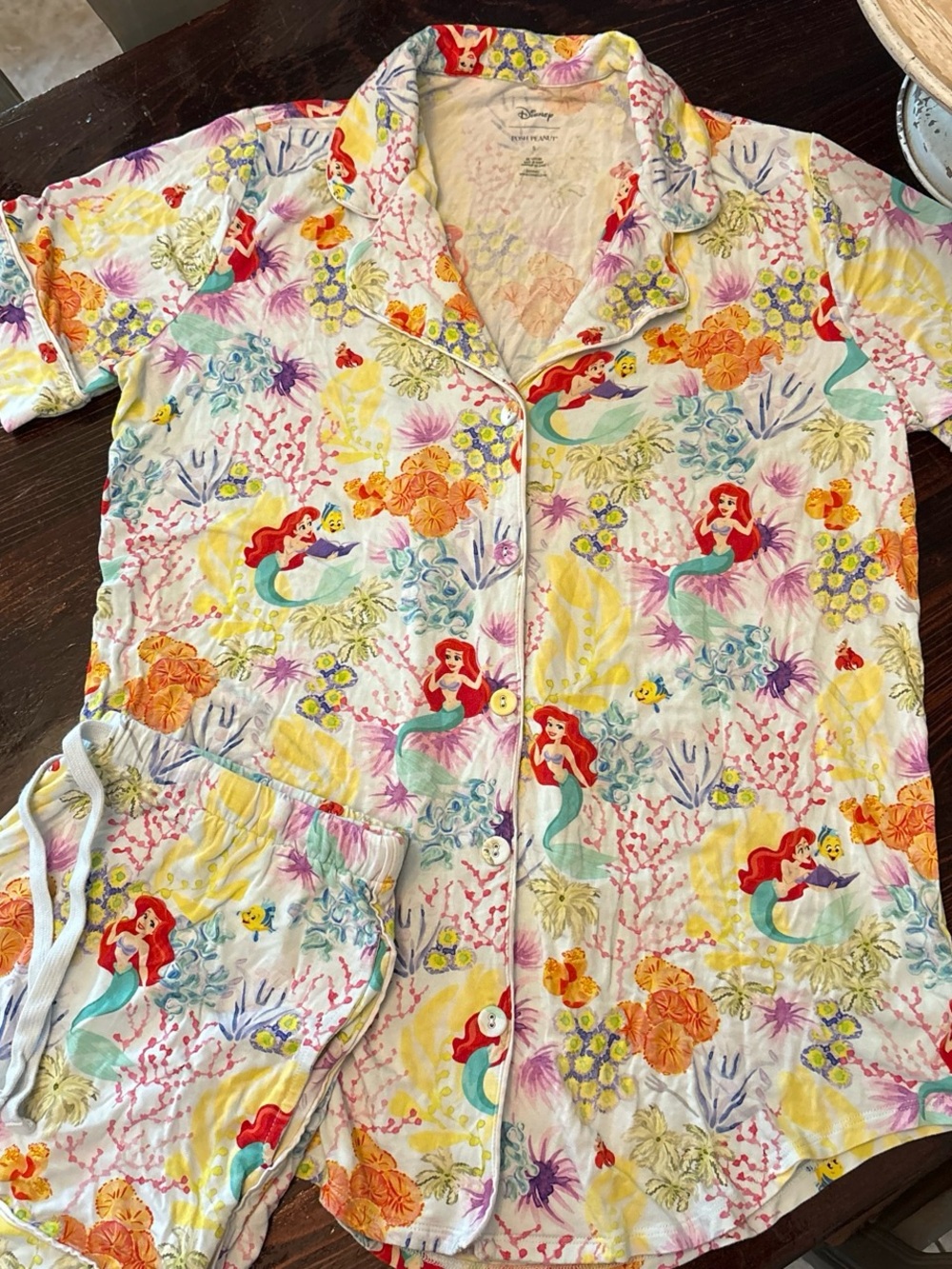 Posh Peanut Disney The Little Mermaid Ariel Floral Short set